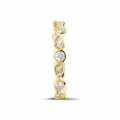 0.50 karaat diamanten combinatie alliance in geel goud met peer-design