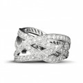 2.50 karaat diamanten design ring in platina