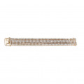 25.90 karaat brede diamanten tennisarmband in wit goud