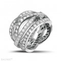 2.50 karaat diamanten design ring in wit goud