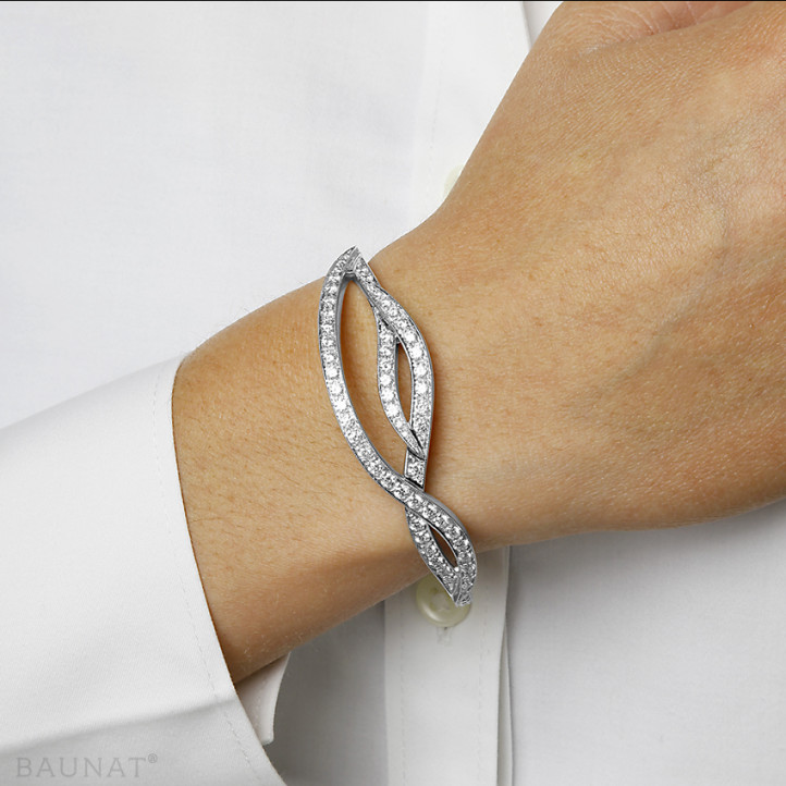 3.32 karaat diamanten design armband in wit goud