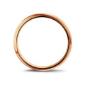Trouwring met bol oppervlak van 3.00 mm in rood goud