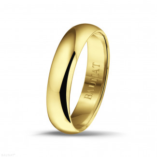 Trouwring met bol oppervlak van 5.00 mm in geel goud