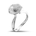 0.54 karaat diamanten design ring in wit goud