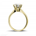 1.50 karaat diamanten solitaire ring in geel goud