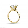 2.50 karaat diamanten solitaire ring in geel goud