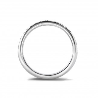 Ring met briljant - 0.30 karaat diamanten alliance (half gezet) in platina