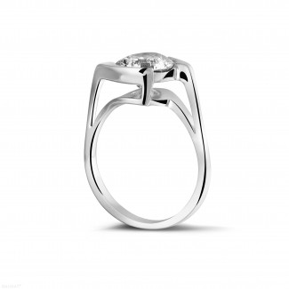 Verloving - 2.00 karaat diamanten solitaire ring in wit goud