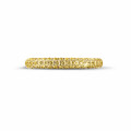 0.65 karat sonsuzluk yüzüğü (yarım set) sarı altın, sarı pırlanta