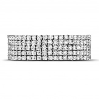 25.90 Ct genişliğinde beyaz altın tenis bileziği